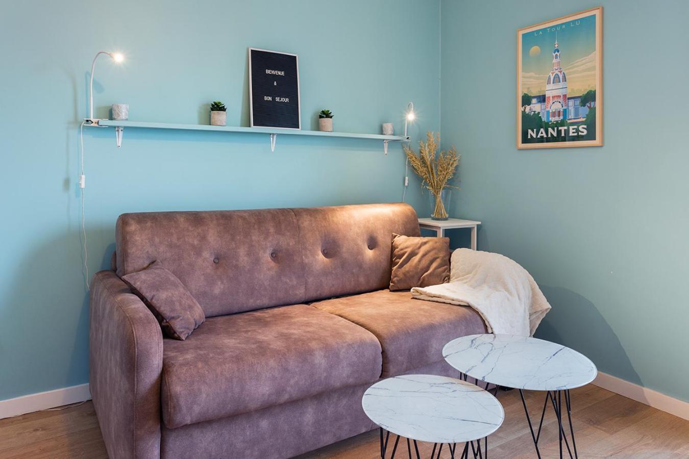 Joli Studio - Parking Prive - Wifi Tres Haut Debit - Au Calme Nantes Kültér fotó